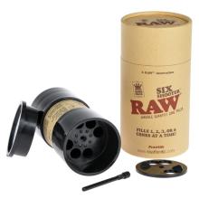 Con RAW six shooter puedes rellenar 6 conos tamaño king size slim simultáneamente ¡¡en 5 minutos aproximadamente!!