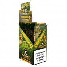 Display de 25 sobres.  Cada sobre contiene 4 hojas kingpin hemp wraps original g.