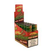 Display con 12 cajitas.  Cada cajita contiene 2 hemp cones red alert.