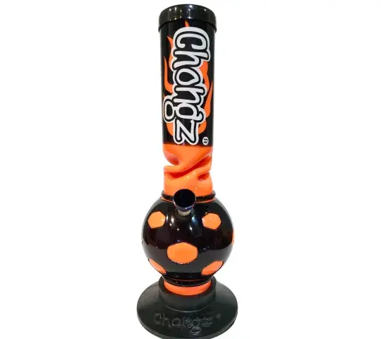 Bong acrílico "Blaze"  Color: naranja.  30cm.  WP-CHO143N.