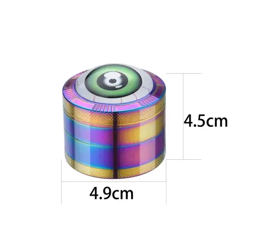 Grinder red eyes raimbow - brown.  4 piezas.  50mm.