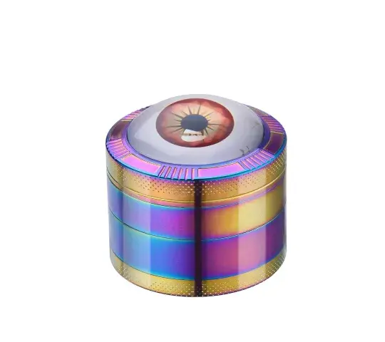 Grinder red eyes raimbow - brown.  4 piezas.  50mm.
