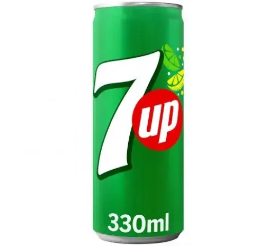 Bote de refresco 7up de ocultación con líquido.