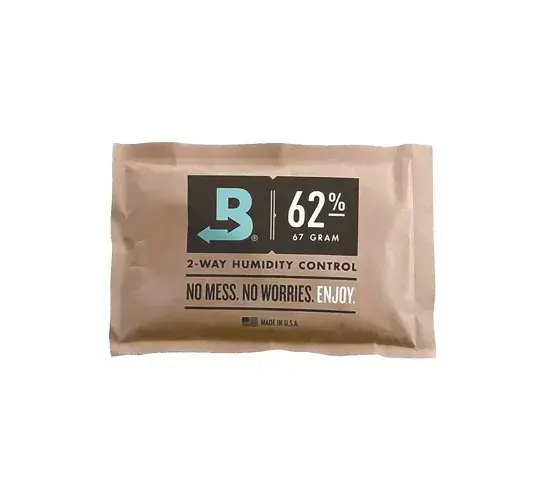 Bóveda b62 - 67g es perfecto para regular la humedad de tu cannabis.  Recomendado para 250g.