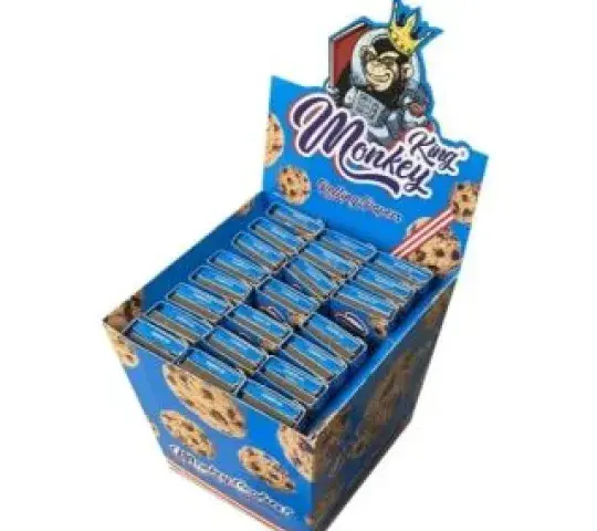 Impregna tus dedos de olor a cookies con los divertidísimos monkey smell cookies.  24 booklets x 32 leaves king size slim + 32 filters tips.
