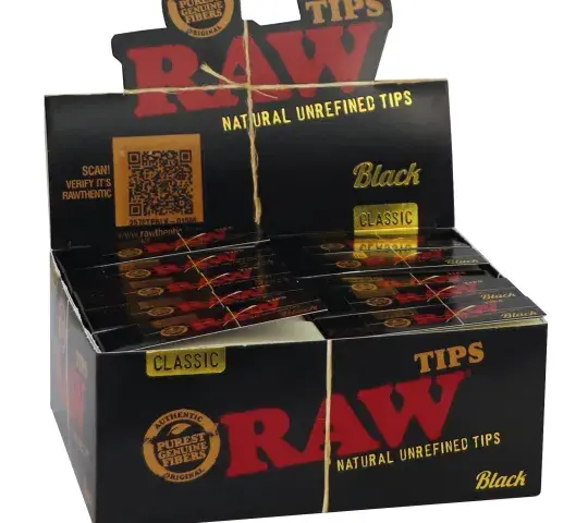 Display de 50 libritos x 50 tips de RAW black.