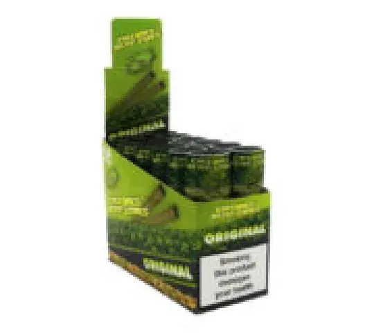 Display con 12 cajitas.  Cada cajita contiene 2 hemp cones original.