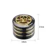 Grinder skull bling bling de champ high de 4 piezas.  50mm.