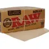 Display de 12 libritos por 1 hoja de 3 metros de papel RAW king size slim classic.